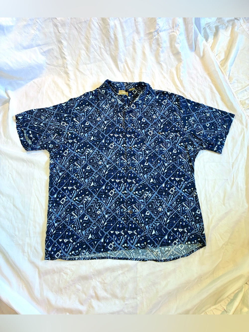Vintage Natural Issue Geometric Shirt